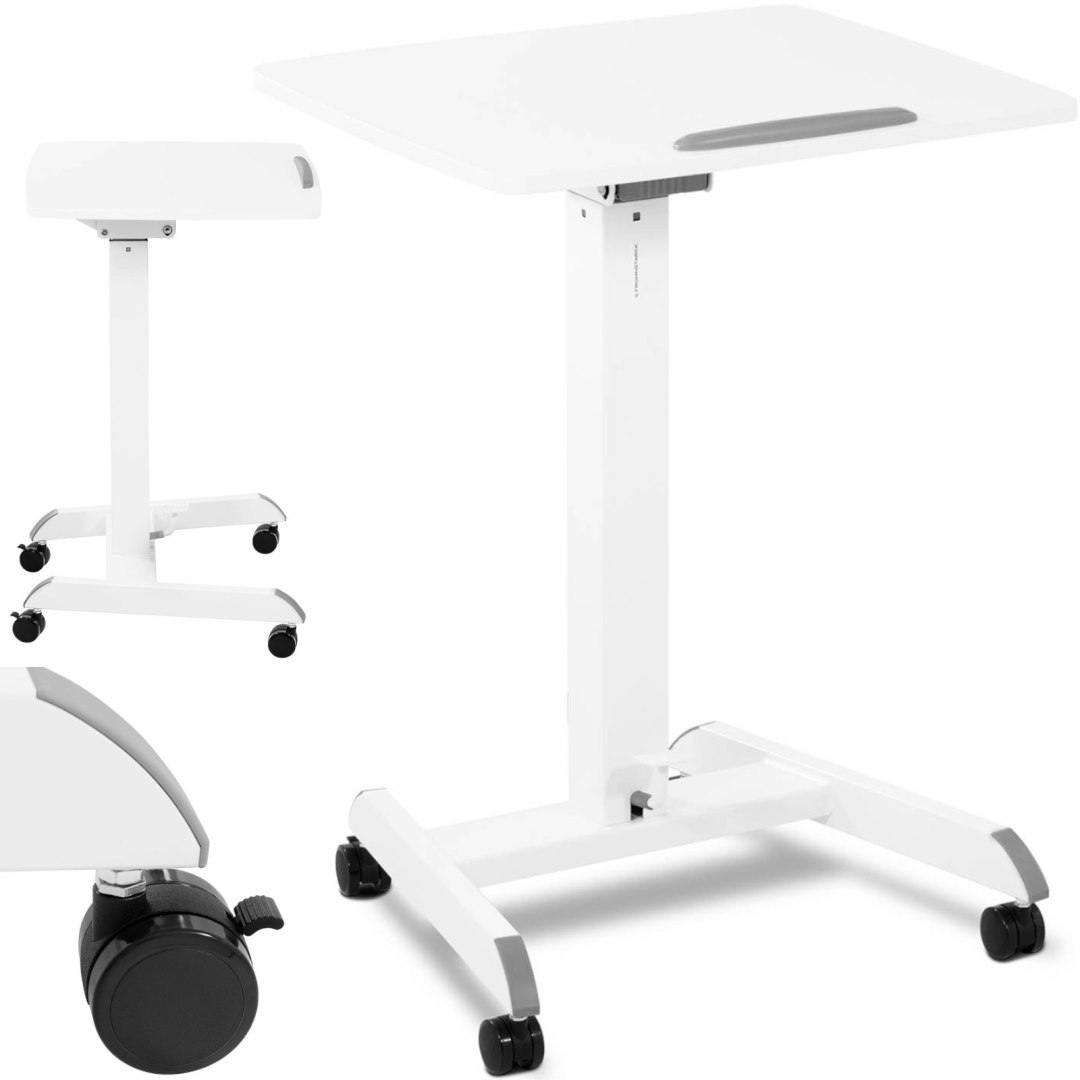 Stolik stojak pod laptopa odchylany regulowany na kółkach 60 x 52 cm 760 – 1130 mm Stolik stojak pod laptopa odchylany regulowany na kółkach 60 x 52 cm 760 – 1130 mm