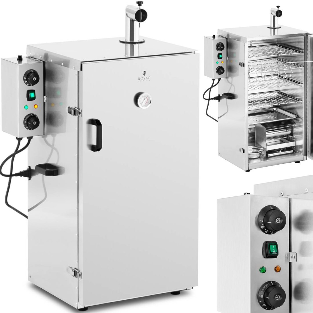 Wędzarnia elektryczna piec do wędzenia 4 ruszty 105 l 1000 W Wędzarnia elektryczna piec do wędzenia 4 ruszty 105 l 1000 W