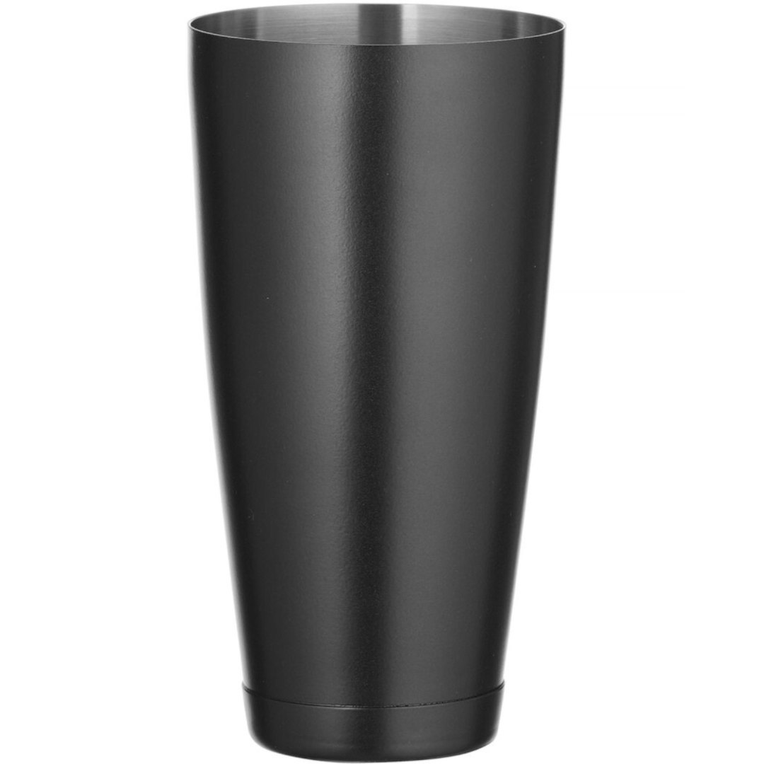 Shaker bostoński barmański do drinków i koktajli stalowy 0.8 l – czarny