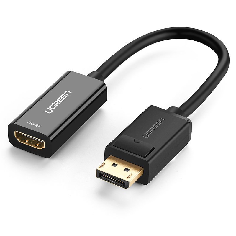 Adapter przejściówka z DisplayPort (męski) – HDMI (żeński) 4K 2K czarny Adapter przejściówka z DisplayPort (męski) – HDMI (żeński) 4K 2K czarny