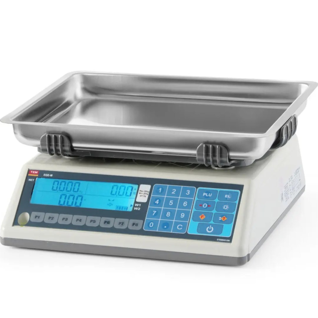Waga sklepowa pocztowa z legalizacją M głęboką szalką 30 kg 225×295 mm