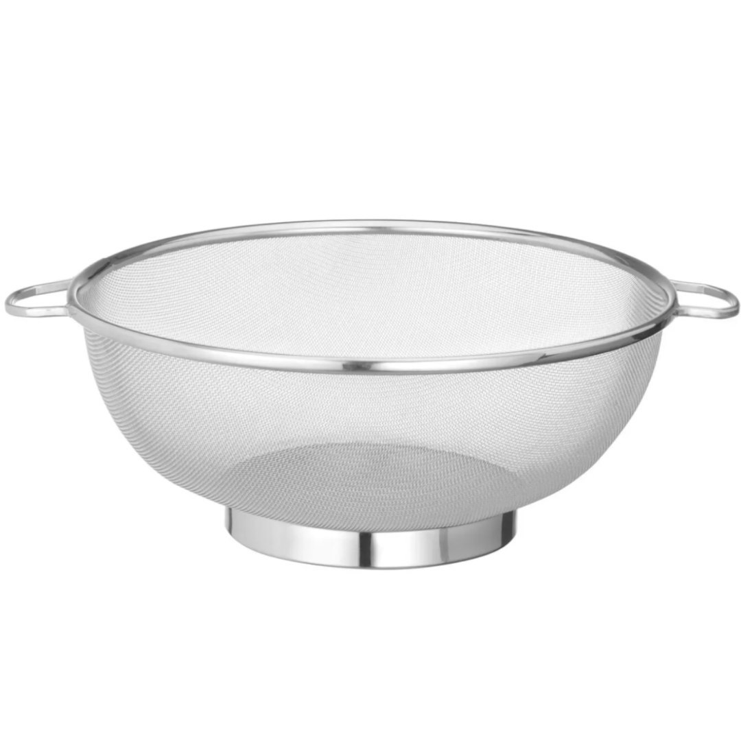 Cedzak sitko druszlak z uchwytami STAL śr. 363 x 147 mm Cedzak sitko druszlak z uchwytami STAL śr. 363 x 147 mm