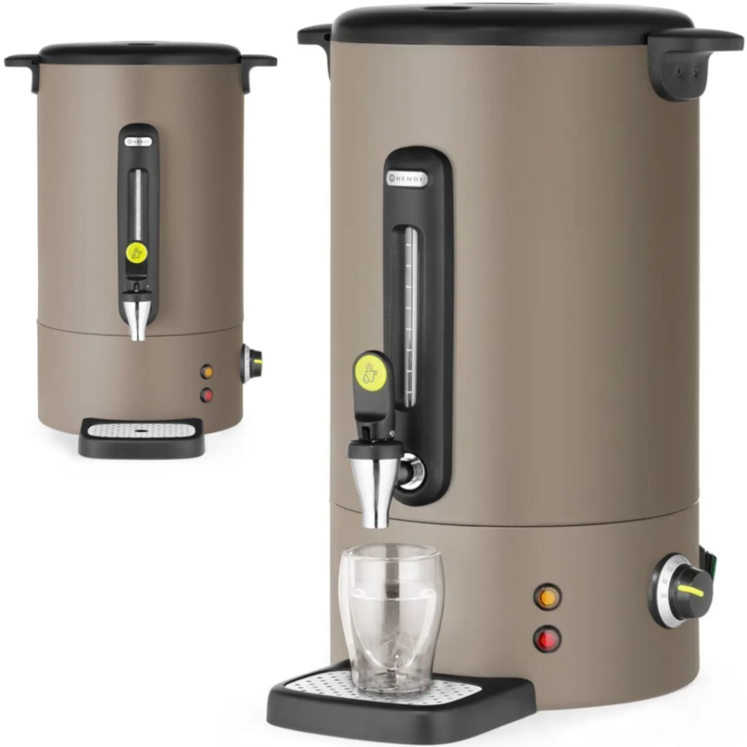 Warnik do wody grzanego wina z kranem tacką ociekową UNIQ 16 l 1650 W – taupe Warnik do wody grzanego wina z kranem tacką ociekową UNIQ 16 l 1650 W – taupe