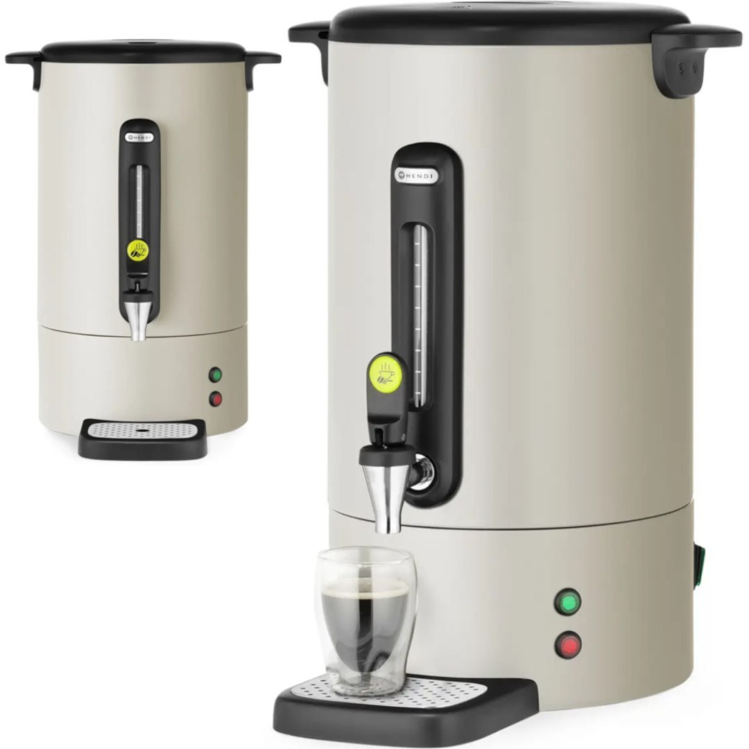 Zaparzacz do kawy z kranem ociekaczem UNIQ 14 l 1750 W – jasnoszary Zaparzacz do kawy z kranem ociekaczem UNIQ 14 l 1750 W – jasnoszary
