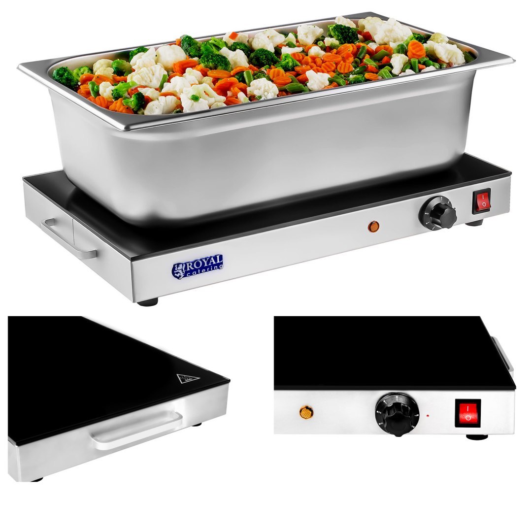 Płyta taca grzewcza stołowa gastronomiczna GN 1/1 Royal Catering Płyta taca grzewcza stołowa gastronomiczna GN 1/1 Royal Catering