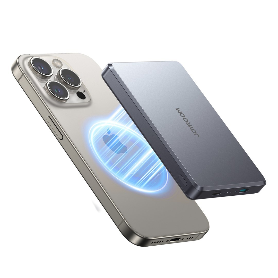 Powerbank Pro 10000mAh ultracienki magnetyczny PD 20W USB-C Lightning – szary Powerbank Pro 10000mAh ultracienki magnetyczny PD 20W USB-C Lightning – szary