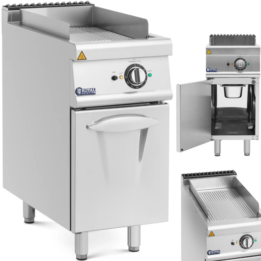 Płyta grillowa grill elektryczny ryflowany z szafką 33.5 x 55 cm 5.4 kW Płyta grillowa grill elektryczny ryflowany z szafką 33.5 x 55 cm 5.4 kW