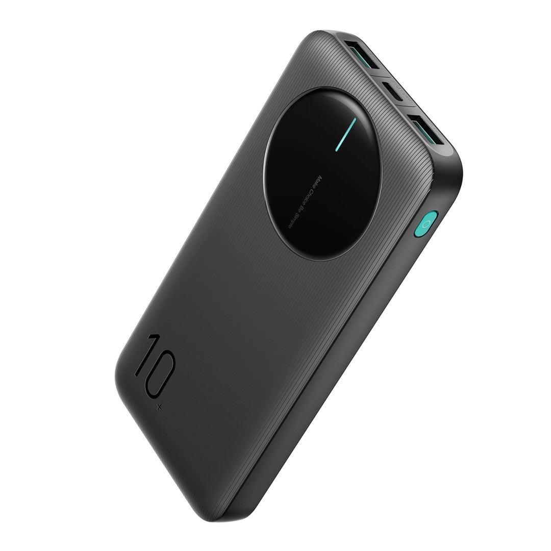 Powerbank JR-PBF12 10000mAh 2.4A 2x USB-A 1x USB-C – czarny
