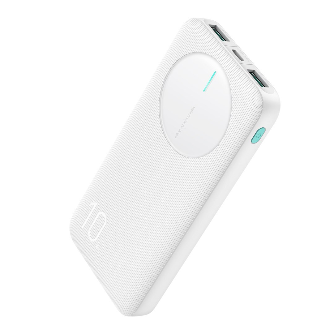 Powerbank JR-PBF12 10000mAh 2.4A 2x USB-A 1x USB-C – biały Powerbank JR-PBF12 10000mAh 2.4A 2x USB-A 1x USB-C – biały