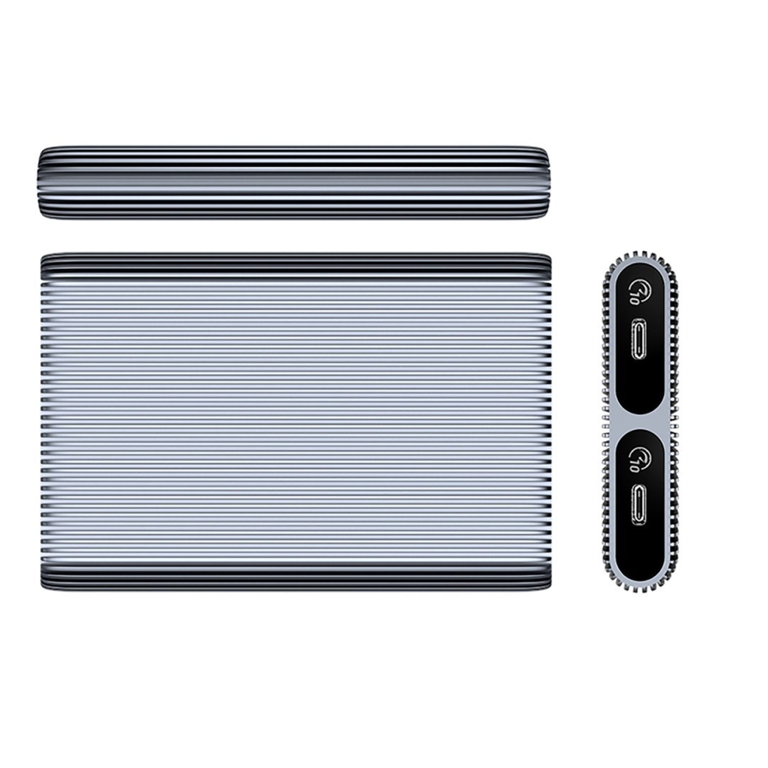 Kieszeń obudowa AM2C3-2N na dwa dyski M.2 NVME USB-C 10Gb/s – szara Kieszeń obudowa AM2C3-2N na dwa dyski M.2 NVME USB-C 10Gb/s – szara