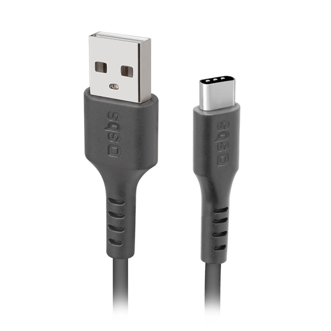 Kabel przewód USB-A – USB-C 1.5m – czarny Kabel przewód USB-A – USB-C 1.5m – czarny