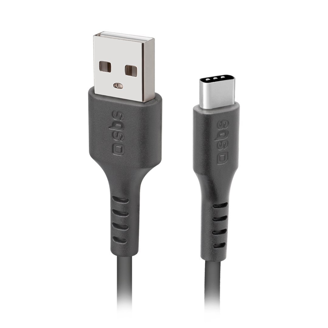 Kabel przewód USB-A – USB-C 2 m – czarny