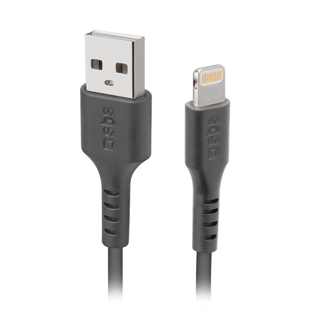 Kabel przewód z certyfikatem MFi USB-A – iPhone Lightning 1m – czarny