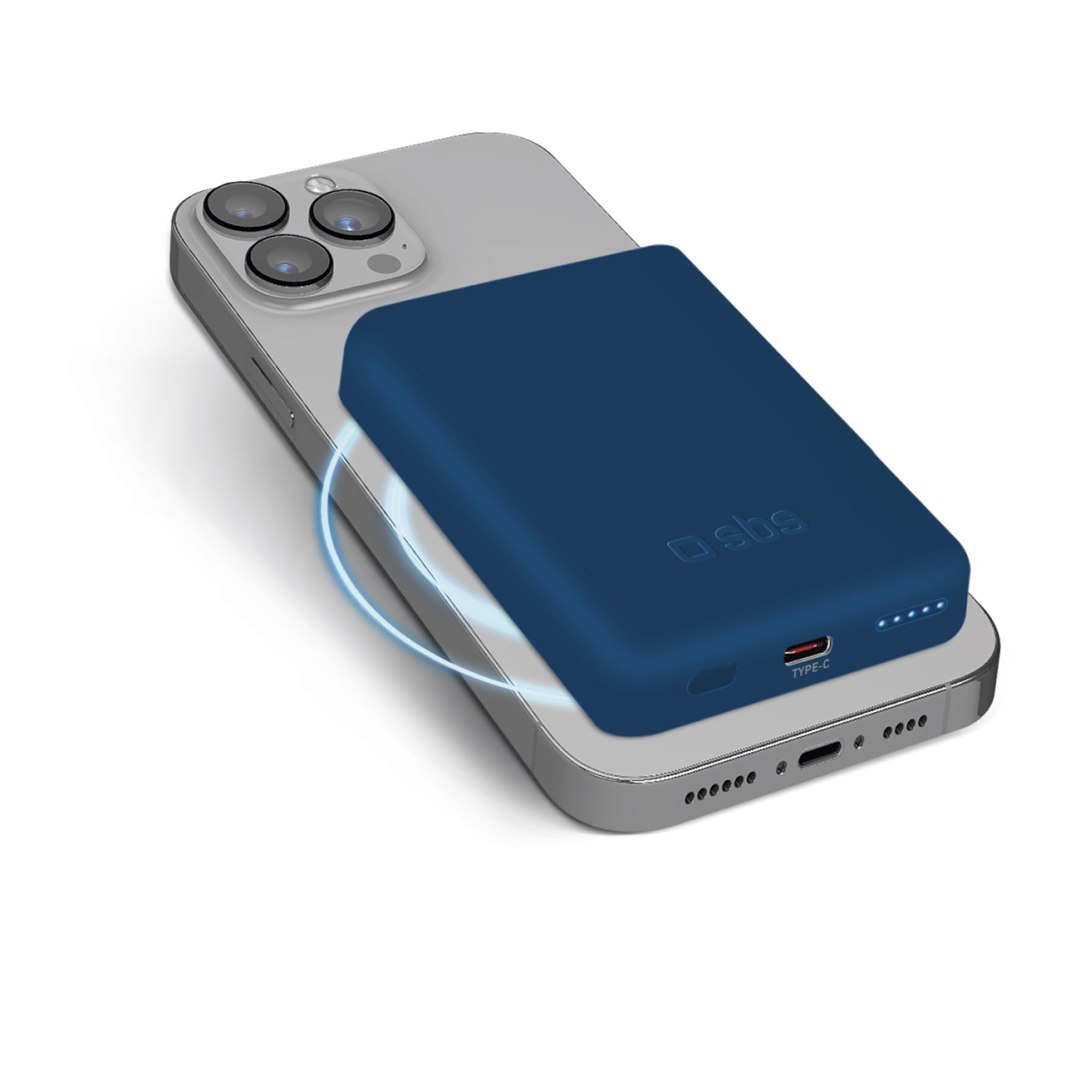 Powerbank 5000 mAh MagSafe – niebieski Powerbank 5000 mAh MagSafe – niebieski
