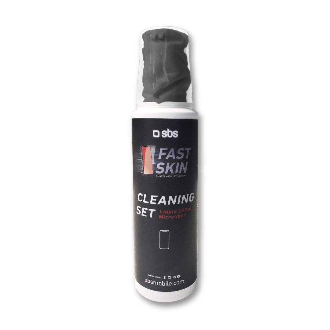 ZESTAW Płyn do czyszczenia ekranów smartfonów z mikrofibrą 250 ml ZESTAW Płyn do czyszczenia ekranów smartfonów z mikrofibrą 250 ml