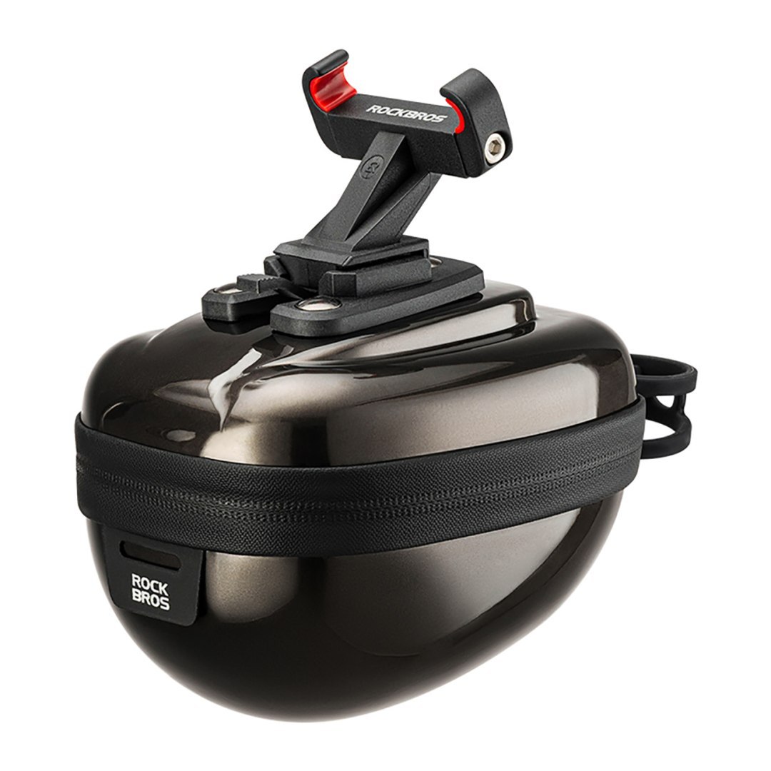 Torba rowerowa sztywna kufer podsiodłowy hard shell 0.4l – czarna Torba rowerowa sztywna kufer podsiodłowy hard shell 0.4l – czarna