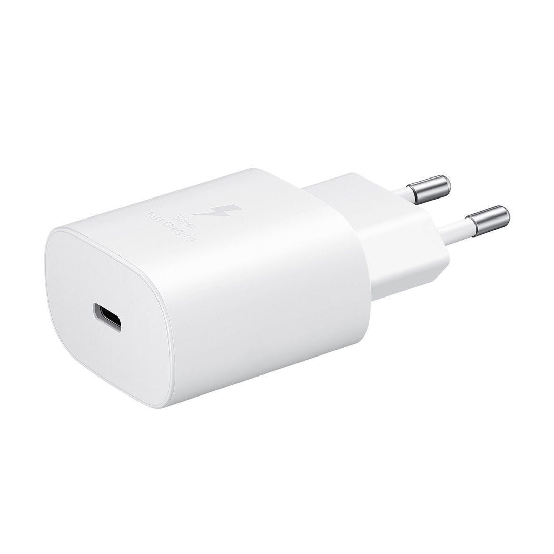 Szybka ładowarka sieciowa Samsung USB-C 25W – biała