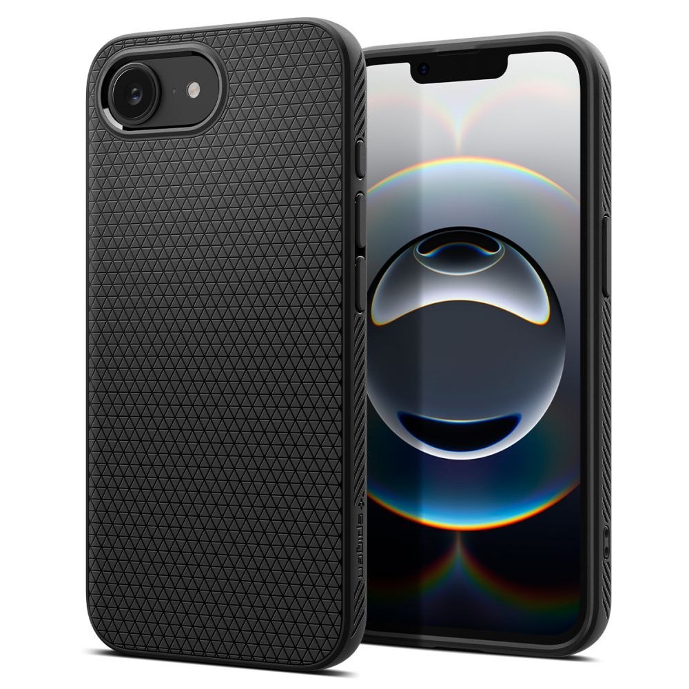 Etui ochronne na iPhone 16e Spigen Liquid Air – czarny mat Etui ochronne na iPhone 16e Spigen Liquid Air – czarny mat