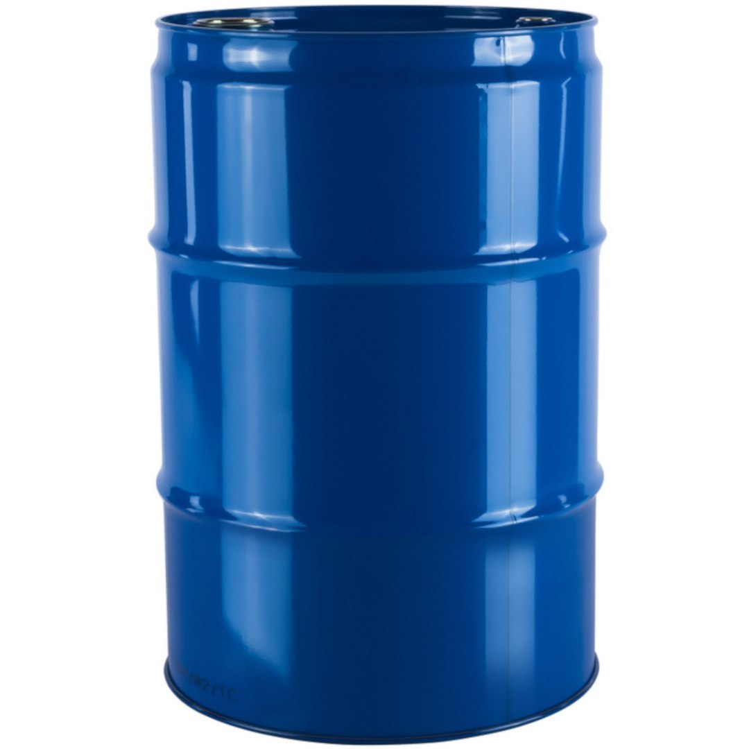 Beczka stalowa metalowa TH 216,5L z rowkami otwory 3/4” i 2” w wieku – granatowa