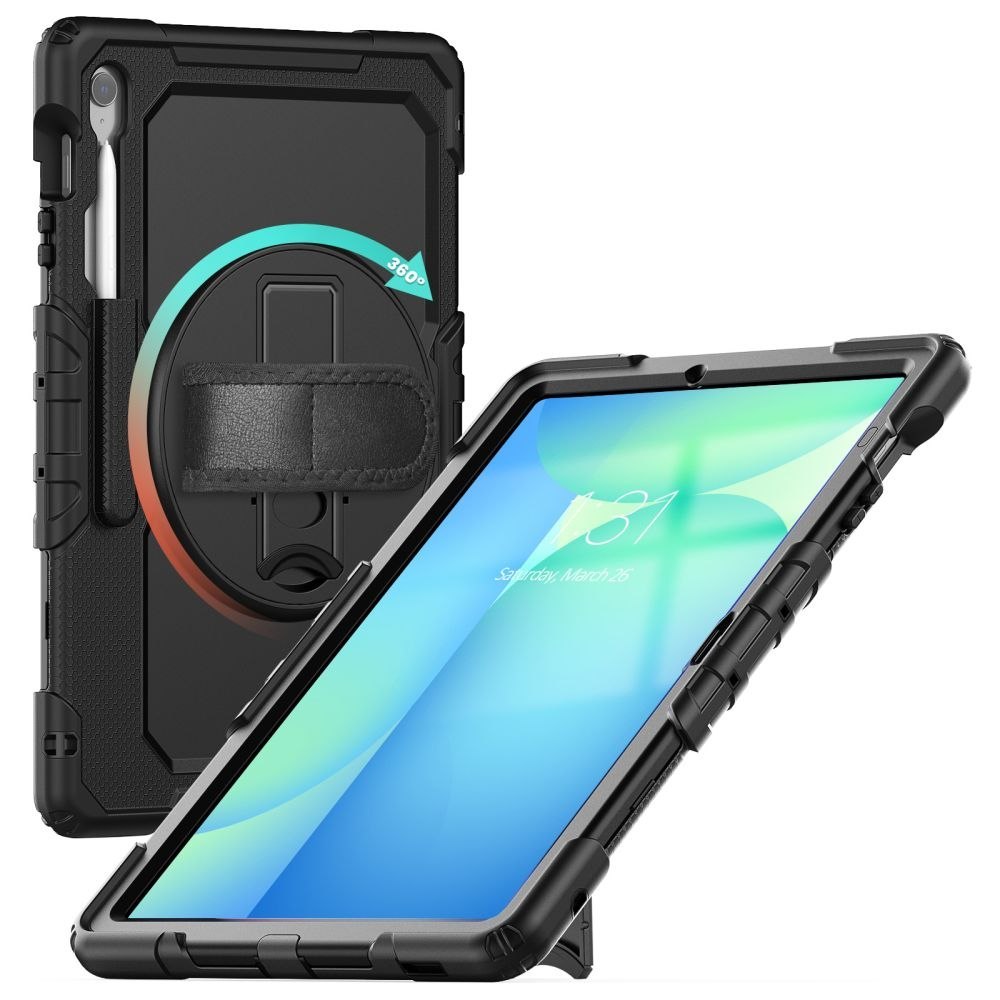 Etui pokrowiec na Samsung Galaxy Tab S10 FE+ Solid – czarne Etui pokrowiec na Samsung Galaxy Tab S10 FE+ Solid – czarne