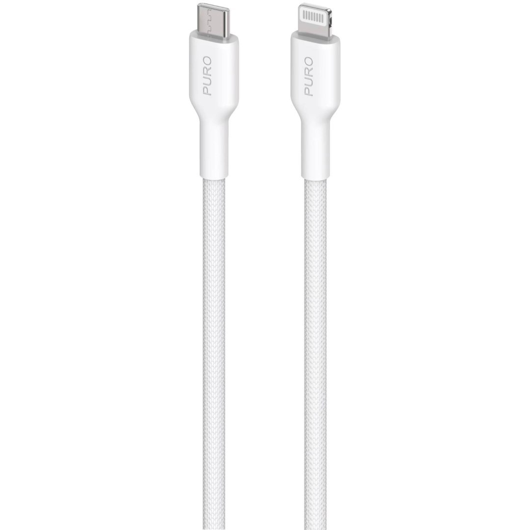 Kabel przewód z MFI USB-C – iPhone Lightning 1.2m – biały