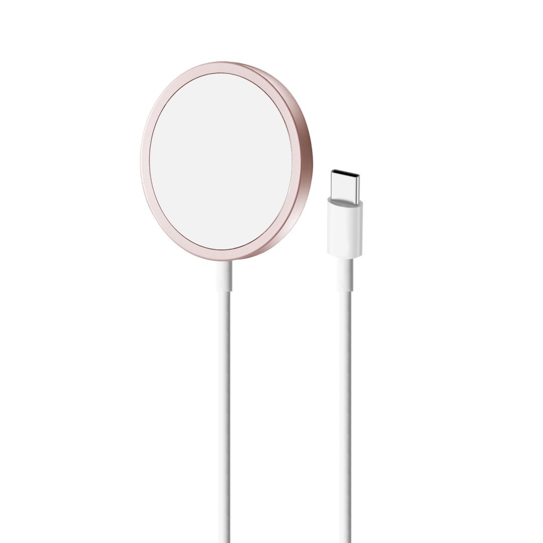 Ładowarka indukcyjna z MagSafe Magnetico 1m – różowa