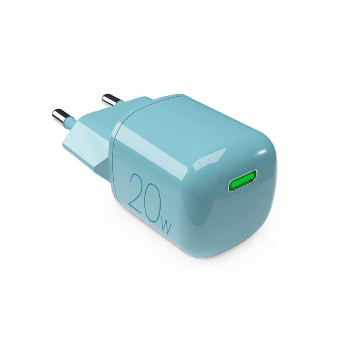 Ładowarka sieciowa USB-C GaN 20W – zielona Ładowarka sieciowa USB-C GaN 20W – zielona