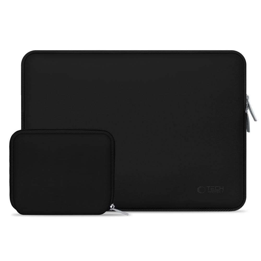 Torba etui pokrowiec na laptopa 15-16” + etui na akcesoria – czarna Torba etui pokrowiec na laptopa 15-16” + etui na akcesoria – czarna