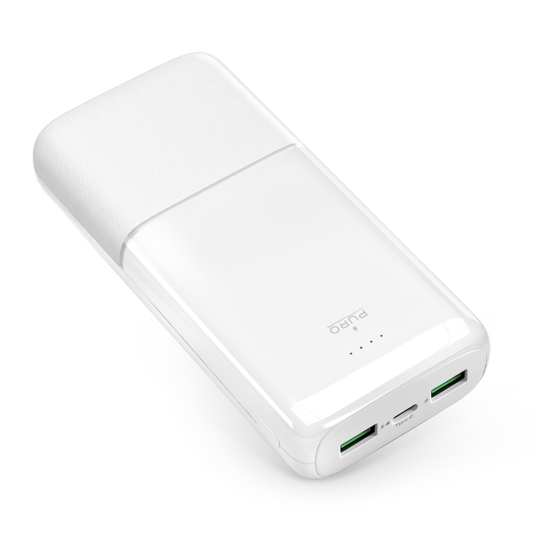 Powerbank 20000mAh USB-A USB-C PD AFC 22.5W – biały