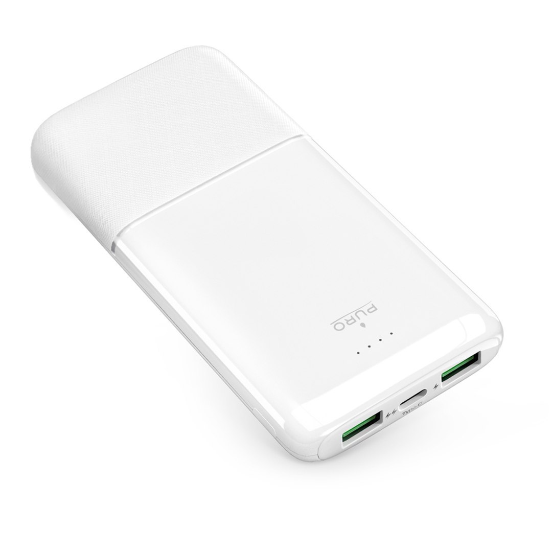 Powerbank 10000mAh USBA USB-C 22.5W – biały
