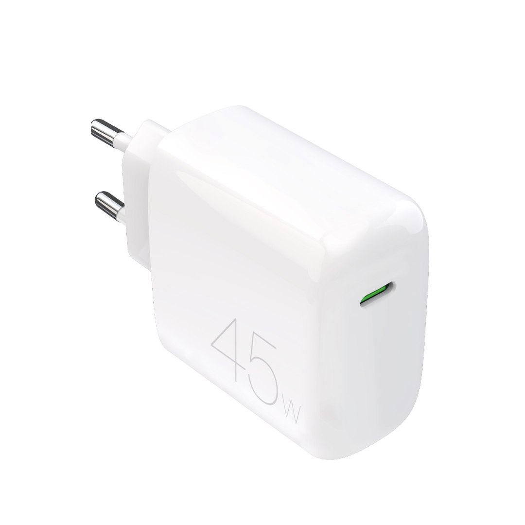 Ładowarka sieciowa kompaktowa USB-C 45W – biała