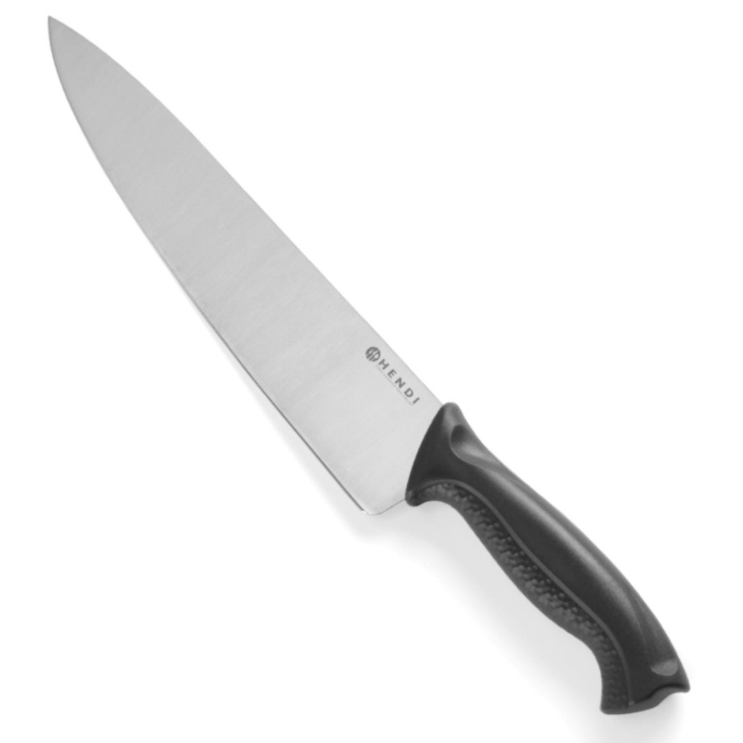 Profesjonalny nóż kucharski czarny HACCP 240 mm – Hendi 842706