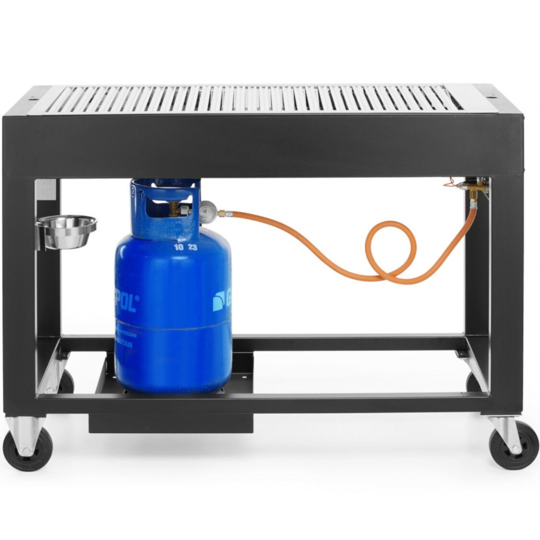 Mobilny grill gazowy Inferno ruszt 110 x 50cm 10kW – Hendi 700044