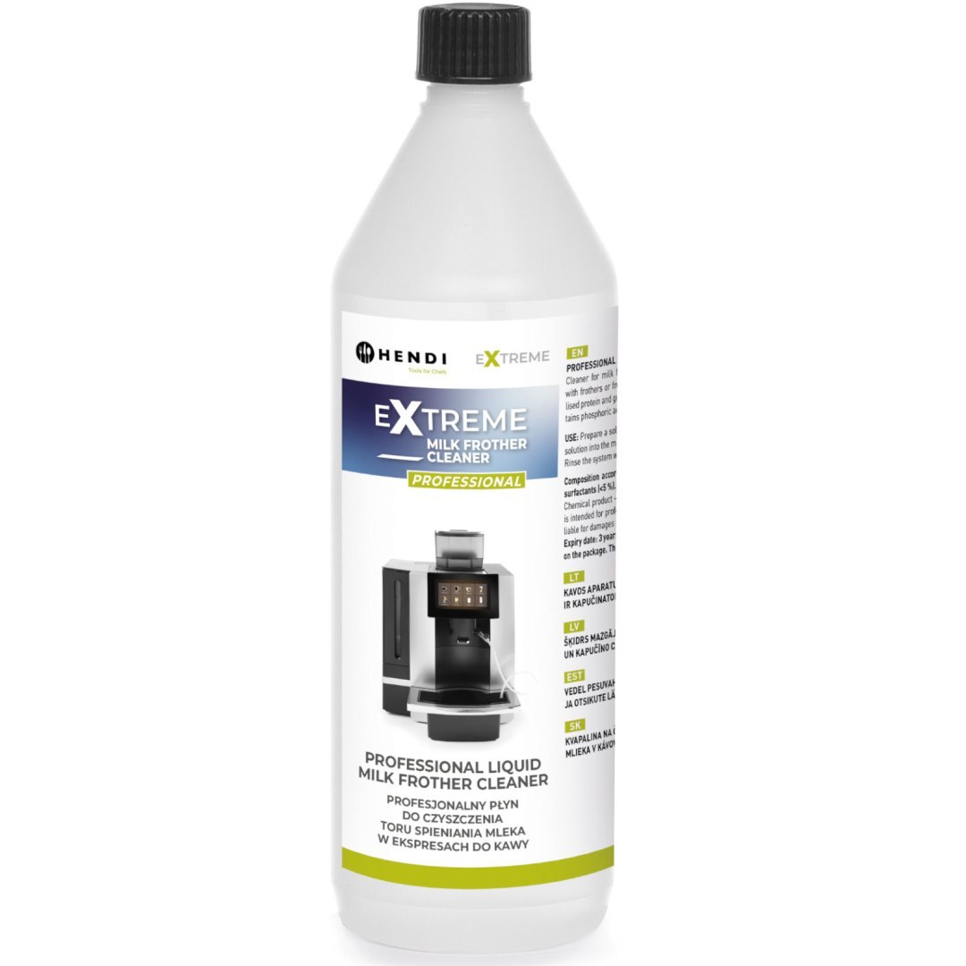 Płyn do czyszczenia instalacji spieniania mleka w ekspresach do kawy 1L – Hendi 231296
