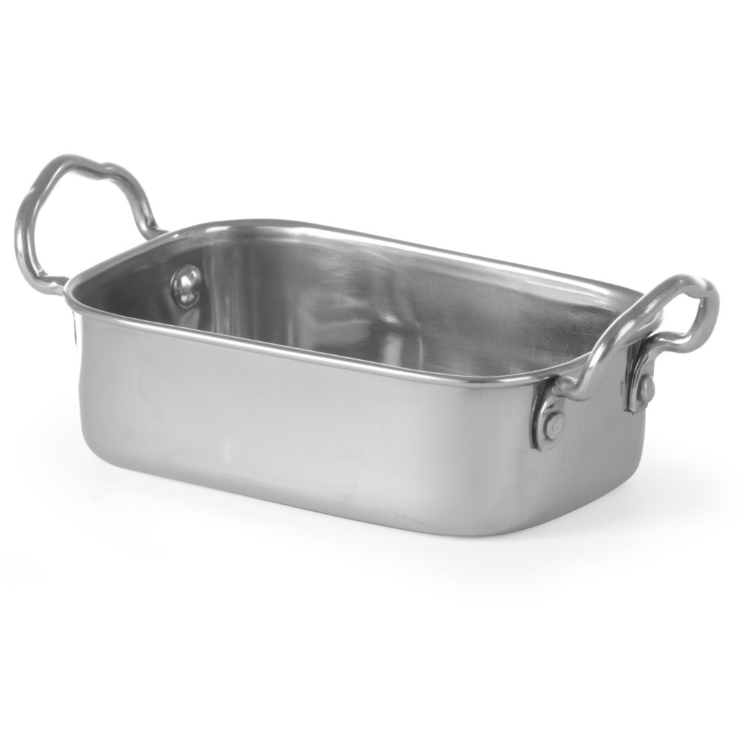 Brytfanna mała do przekąsek ze stali nierdzewnej 185x95x45mm – Hendi 426487 Brytfanna mała do przekąsek ze stali nierdzewnej 185x95x45mm – Hendi 426487