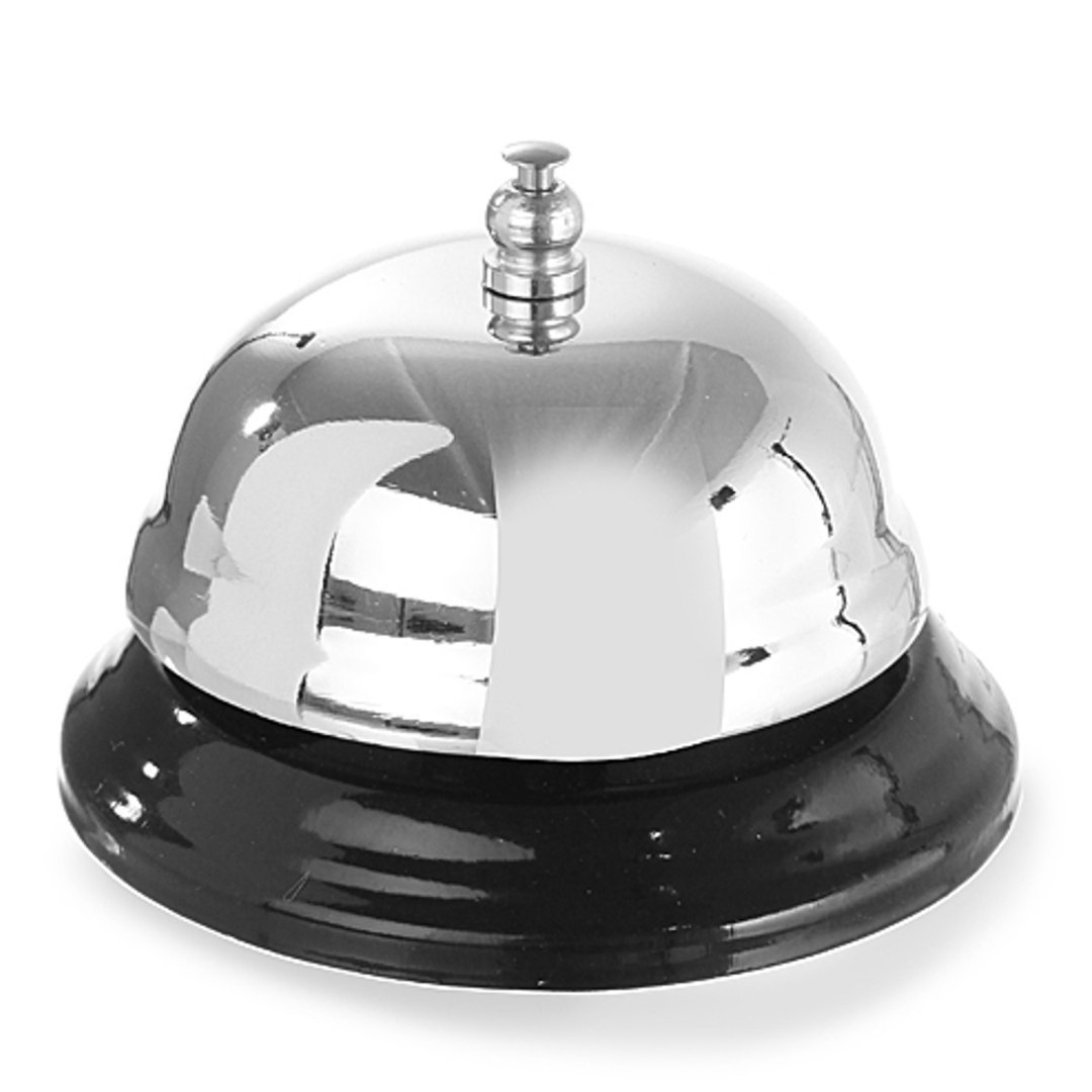 Dzwonek hotelowy na recepcję stalowy śr. 85mm – Hendi 595008 Dzwonek hotelowy na recepcję stalowy śr. 85mm – Hendi 595008