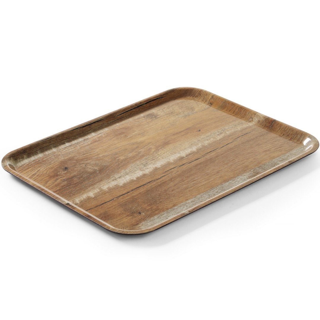 Taca kelnerska do serwowania CAMBRO Capri 33x43cm – brązowy dąb Taca kelnerska do serwowania CAMBRO Capri 33x43cm – brązowy dąb