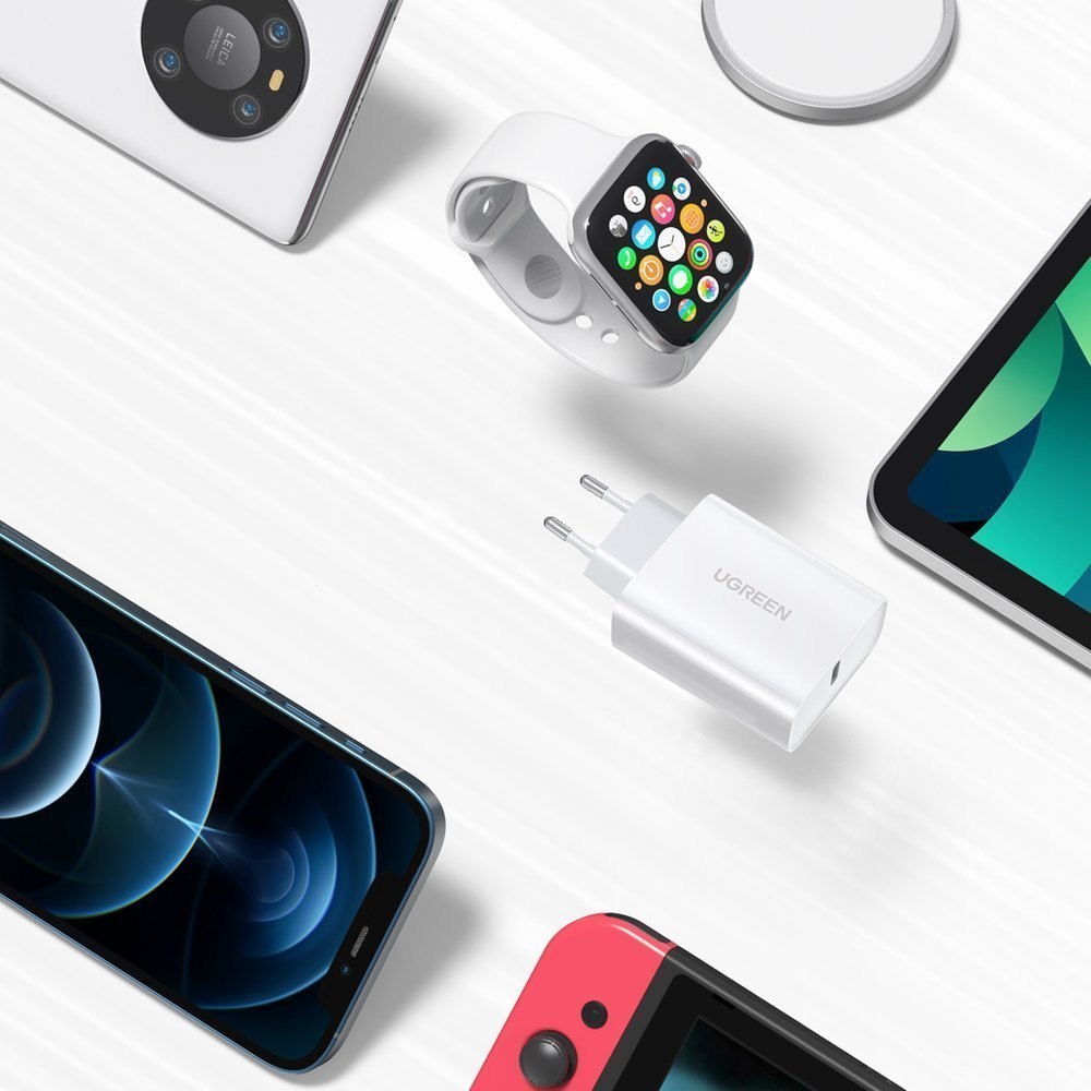 Ładowarka sieciowa USB Power Delivery 3.0 Quick Charge 4.0+ 20W 3A biały Ładowarka sieciowa USB Power Delivery 3.0 Quick Charge 4.0+ 20W 3A biały