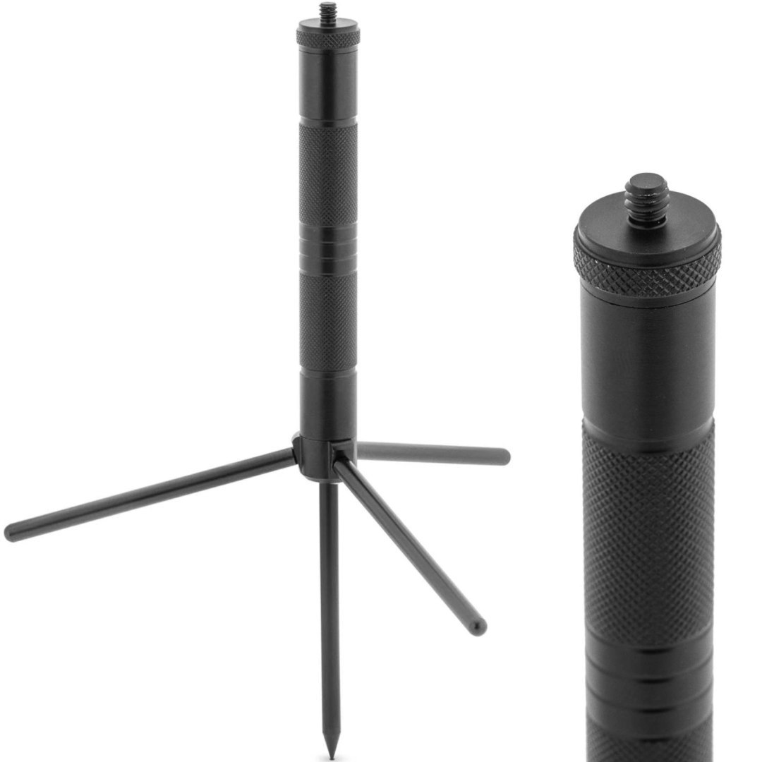 Mini statyw ze szpikulcem do lasera krzyżowego aparatu 15-17 cm gwint 1/4”