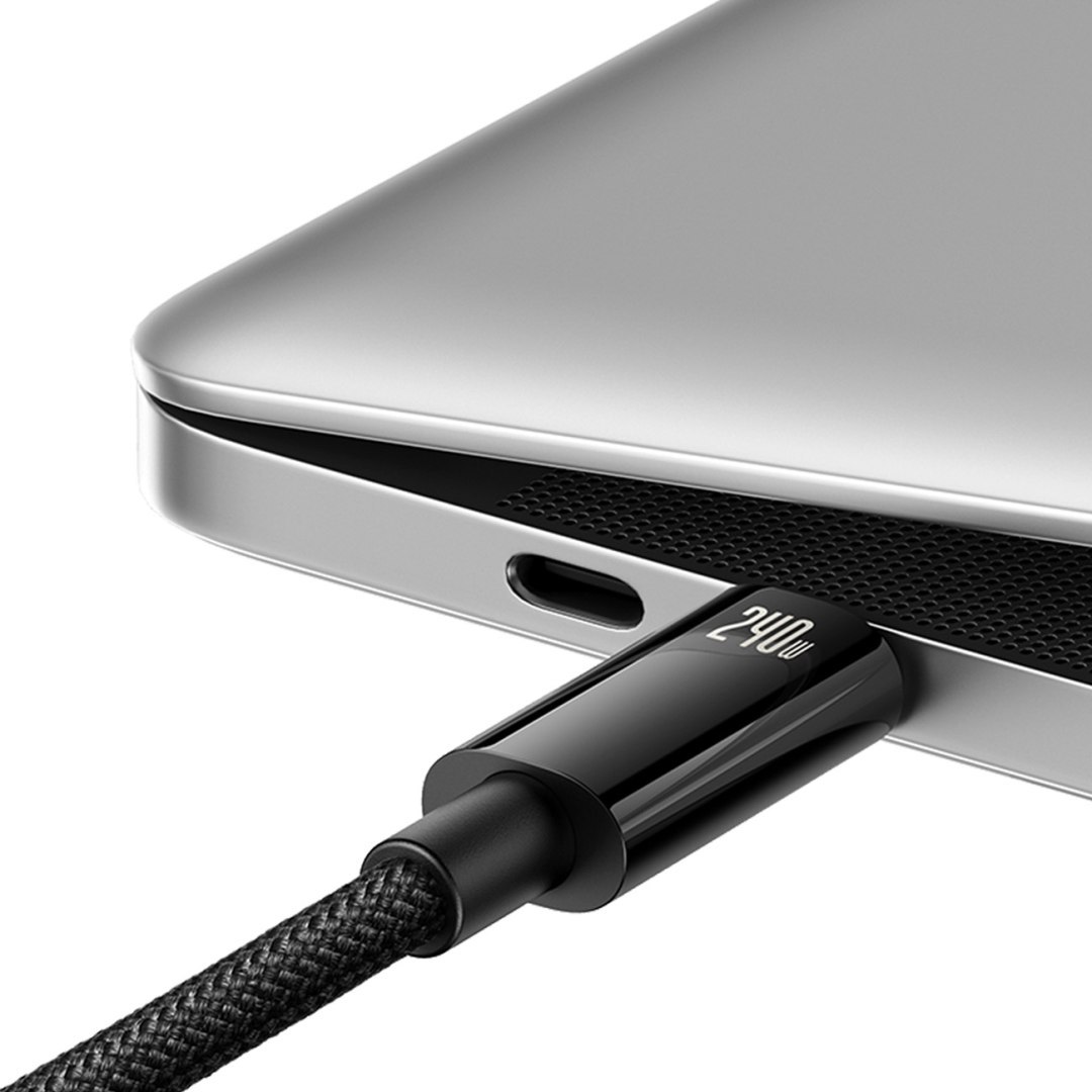 Kabel przewód Tungsten Gold USB-C 480Mb/s 240W 2m czarny Kabel przewód Tungsten Gold USB-C 480Mb/s 240W 2m czarny