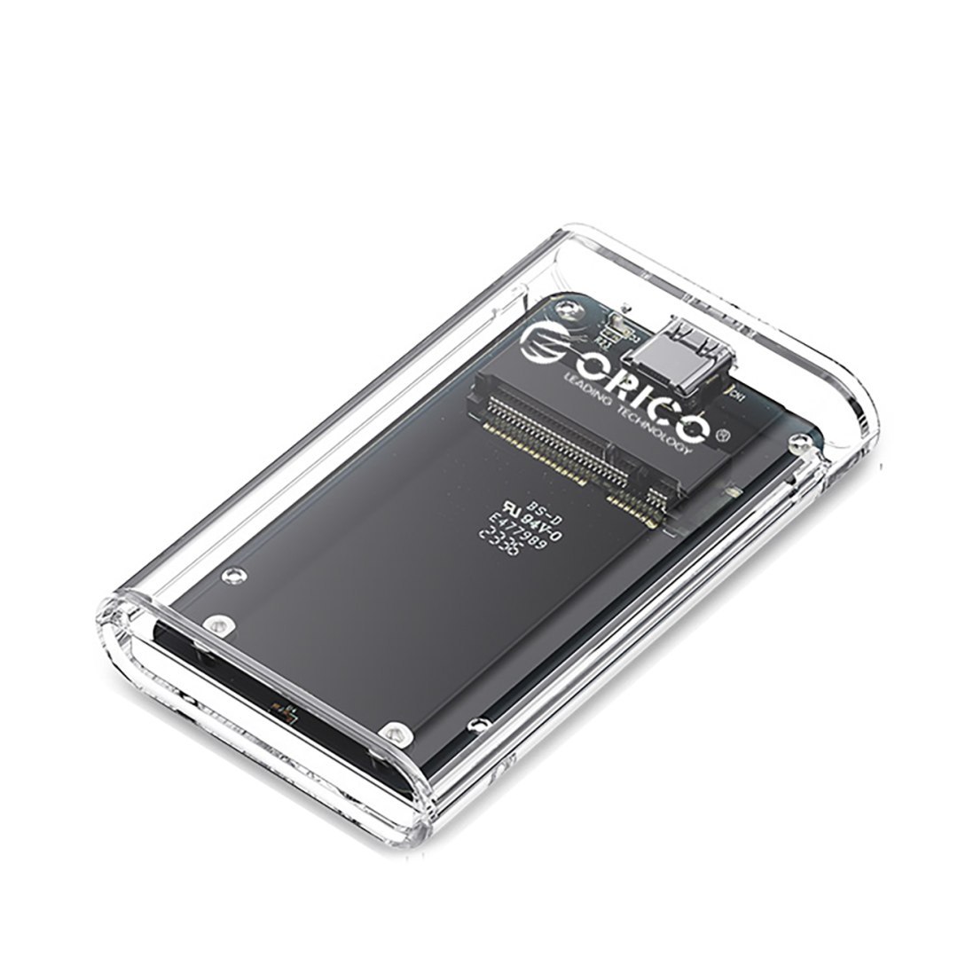 Kieszeń obudowa na dysk TC10-MS MSATA USB-C 5Gb/s – przezroczysta Kieszeń obudowa na dysk TC10-MS MSATA USB-C 5Gb/s – przezroczysta