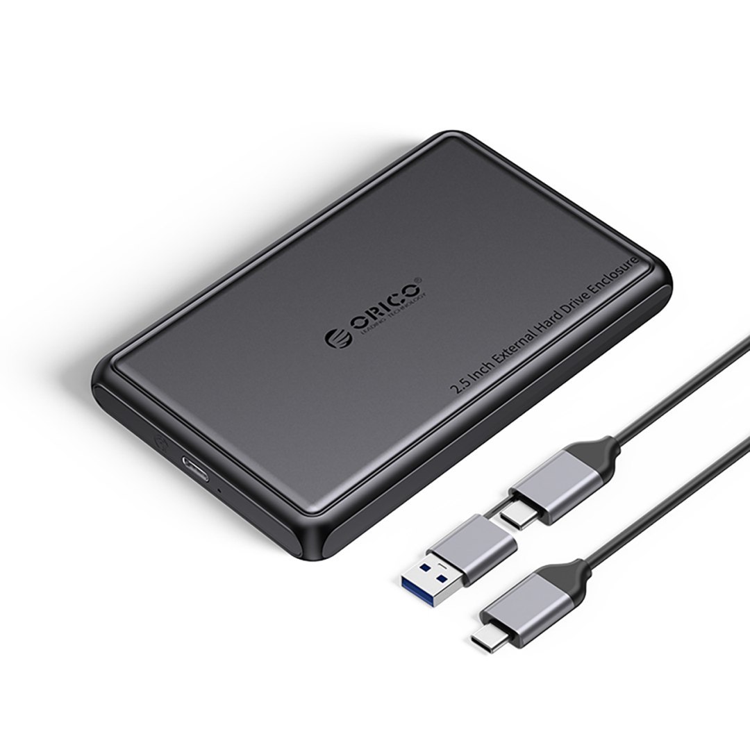 Kieszeń obudowa na dysk DDL25-C3 2.5” HDD / SSD USB-C 5Gb/s – czarna