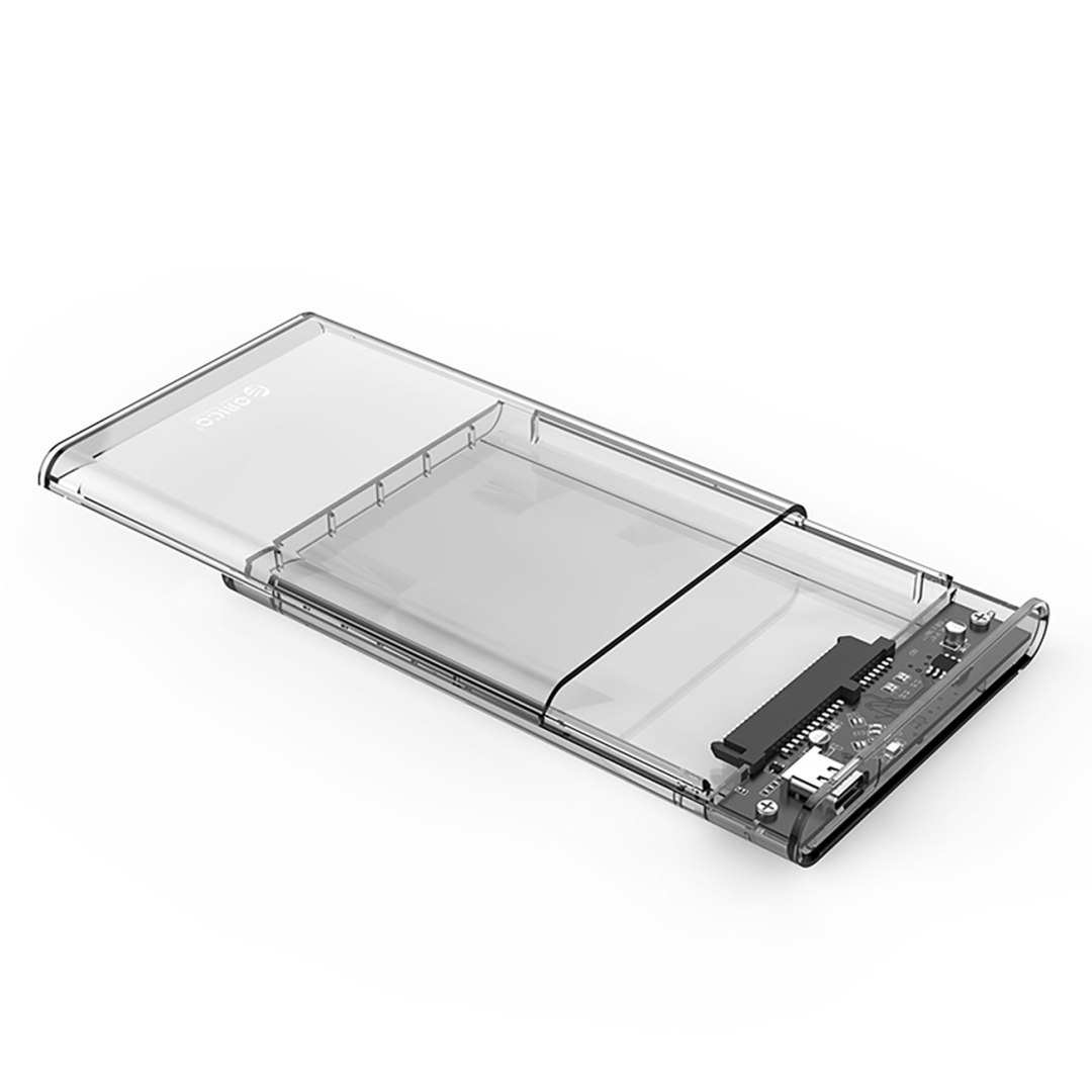 Kieszeń obudowa na dysk 2139C3 2.5” HDD / SSD USB-C 5Gb/s – przezroczysta