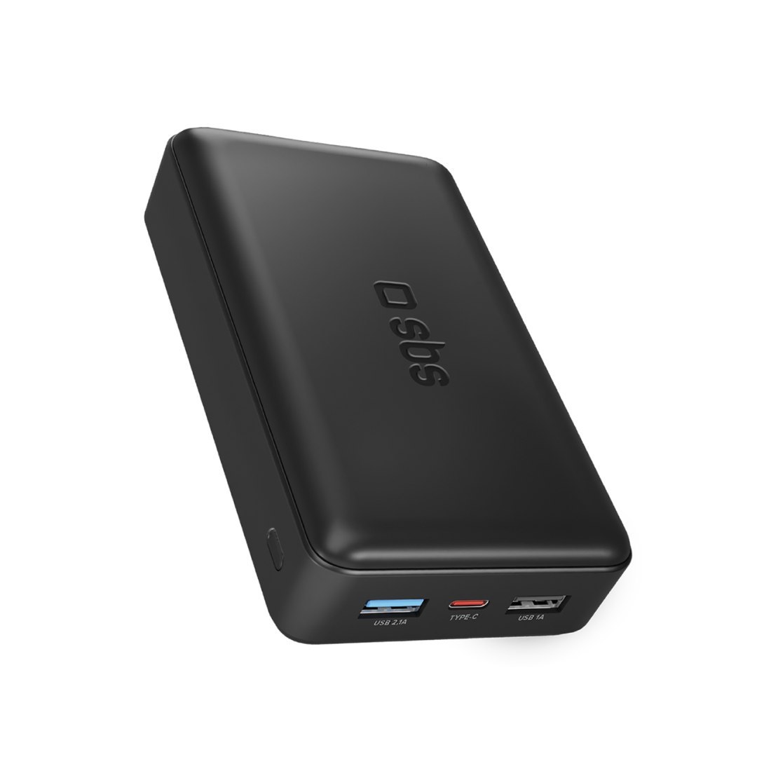 Powerbank 20000 mAh USB-A USB-C – czarny Powerbank 20000 mAh USB-A USB-C – czarny