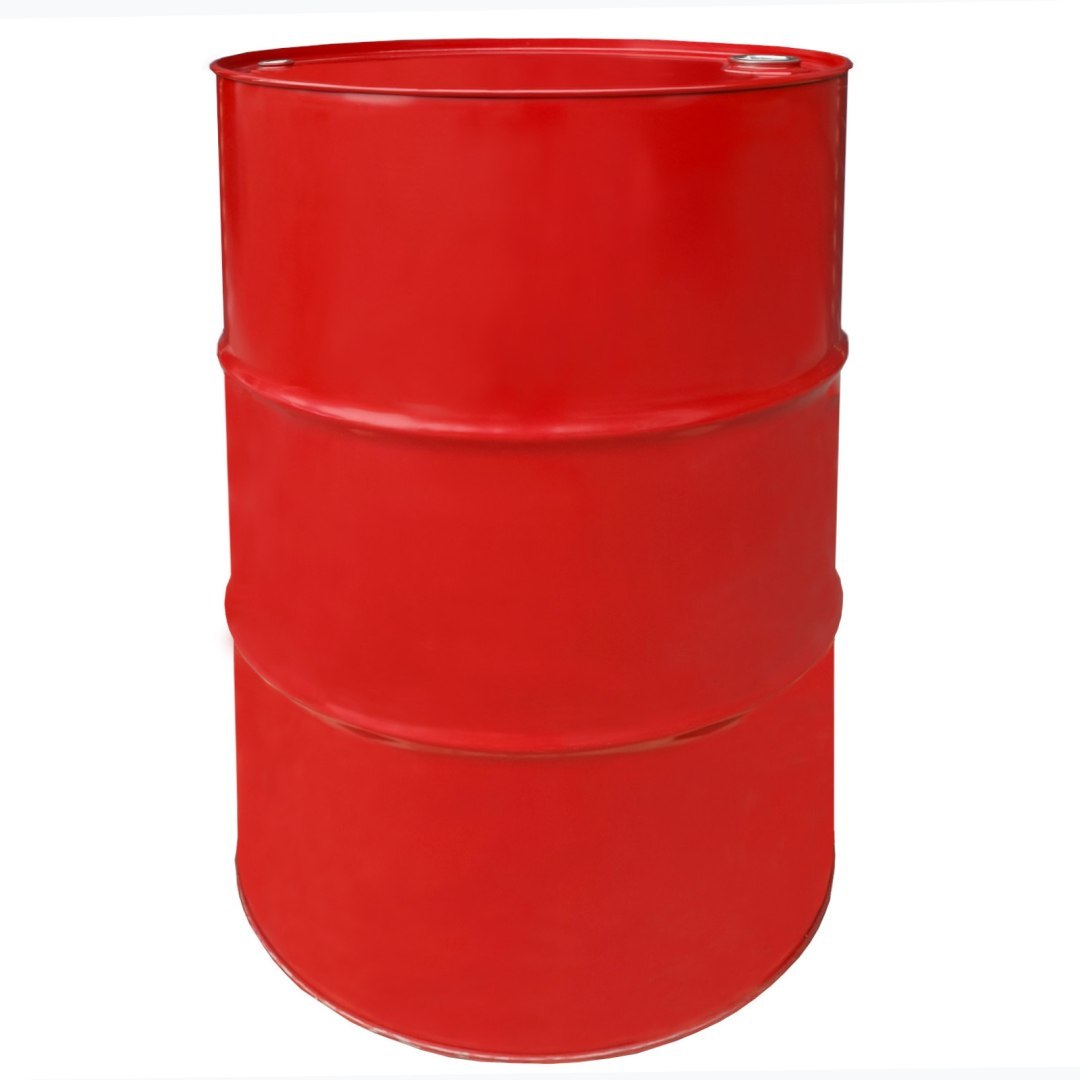 Beczka stalowa metalowa TH 216.5L z rowkami korki 3/4 i 2 w wieku – CZERWONA MIX