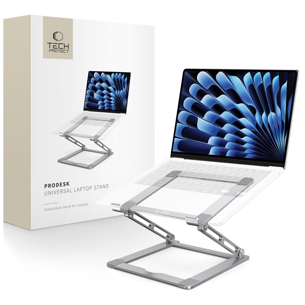 Podstawka uniwersalna rozkładana na laptop do 17” – szara Podstawka uniwersalna rozkładana na laptop do 17” – szara