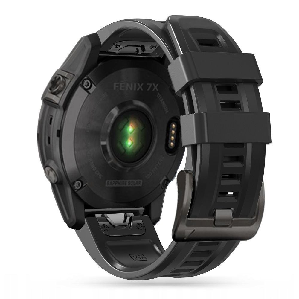 Pasek na Garmin Fenix 5 / 6 / 6 Pro / 7 IconBand – czarny Pasek na Garmin Fenix 5 / 6 / 6 Pro / 7 IconBand – czarny