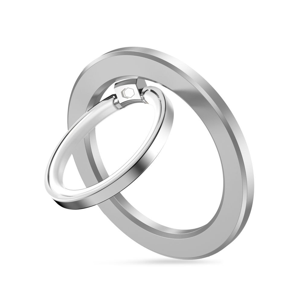 Uchwyt ring magnetyczny na palec z MagSafe do smartfona – srebrny Uchwyt ring magnetyczny na palec z MagSafe do smartfona – srebrny