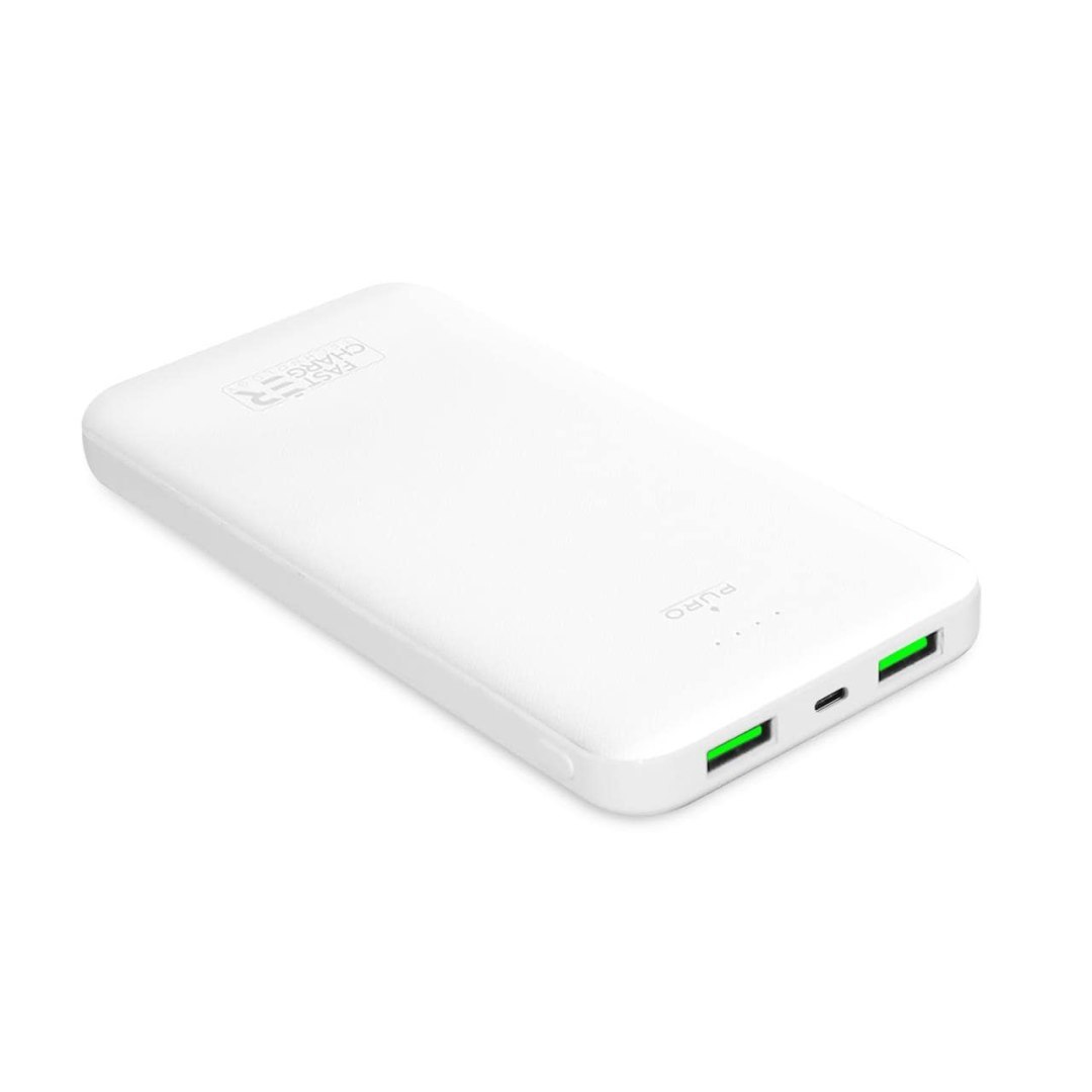 Powerbank 10000mAh USB-A USB-C 12W – biały Powerbank 10000mAh USB-A USB-C 12W – biały