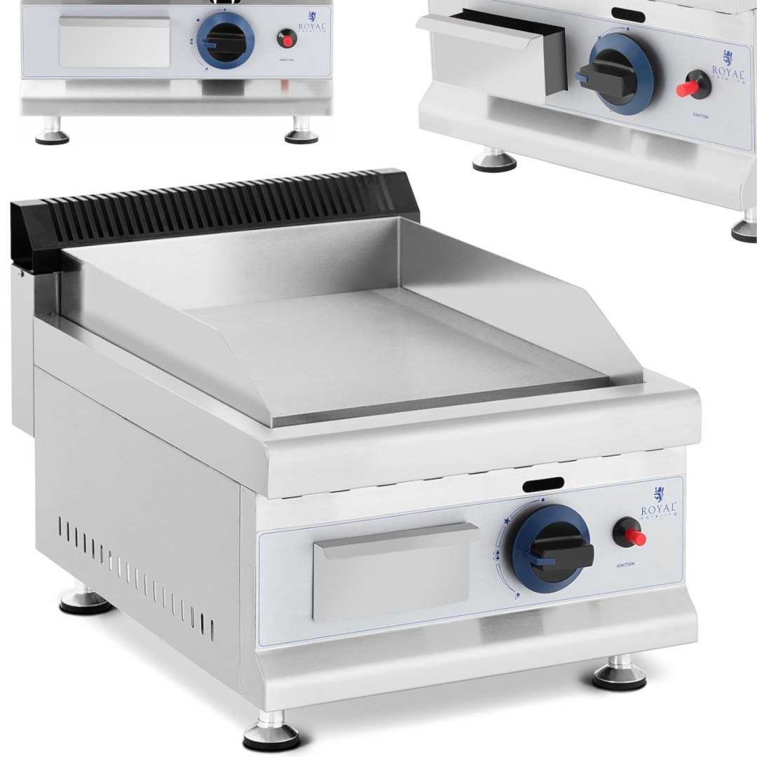Grill gazowy gładki nastawny na gaz Propan-Butan 0.03 bar 35 x 40 cm 3000 W Grill gazowy gładki nastawny na gaz Propan-Butan 0.03 bar 35 x 40 cm 3000 W